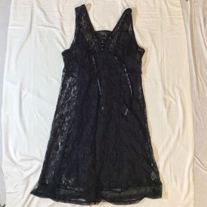 Never worn Royal Bones Black Lace Dress XL